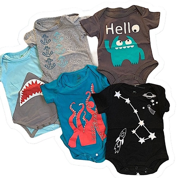 Set of 5 bodysuits
